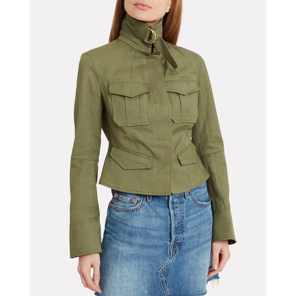 A.L.C. Lorimer Cargo Army Green Utility Jacket - Picture 2 of 16